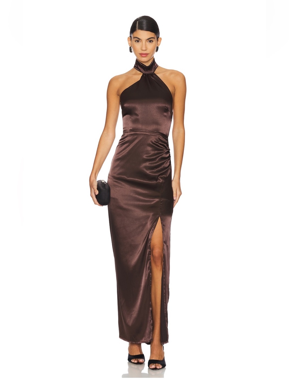 More To Come Darcey Maxi Dress in Dark Brown